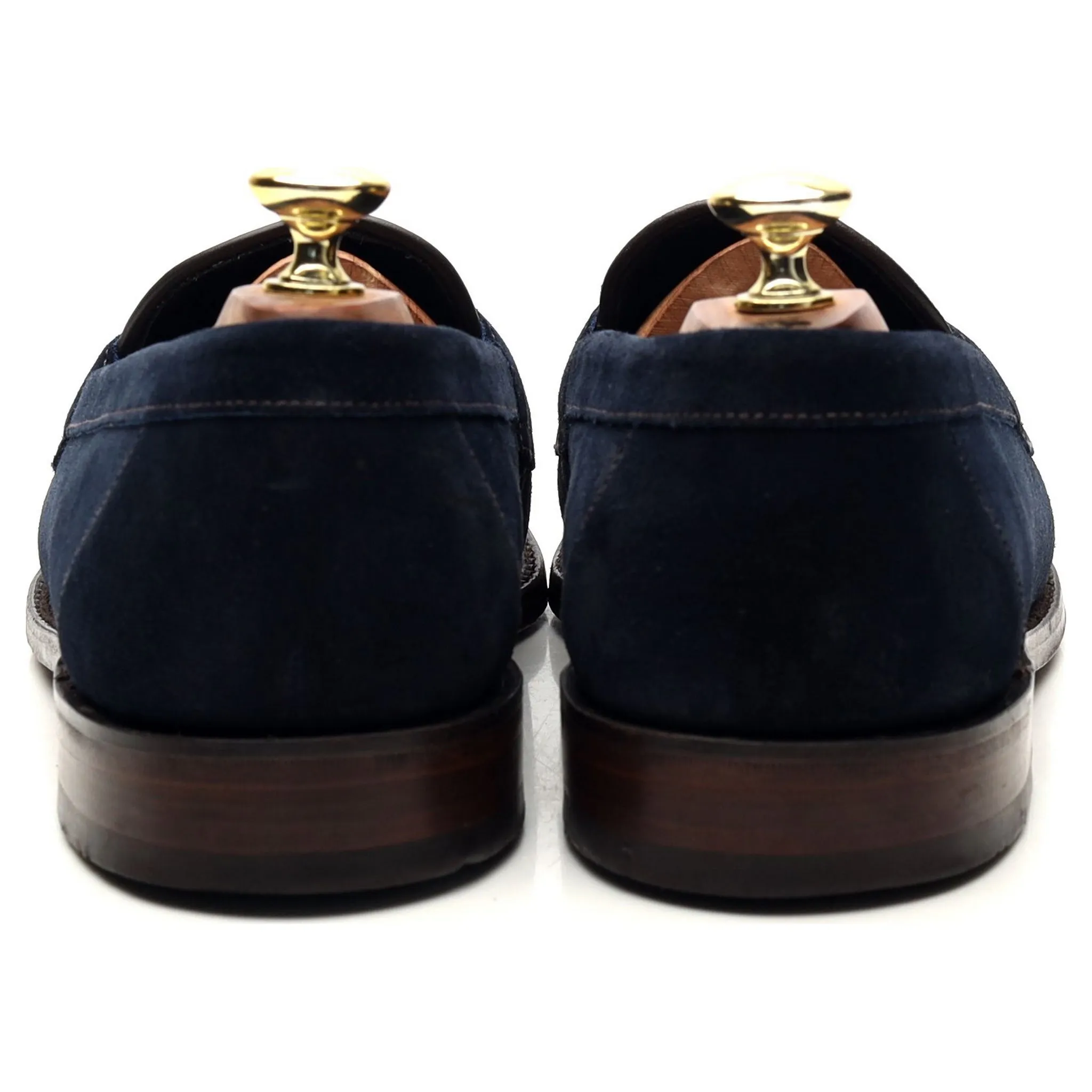 'Eton' Navy Blue Suede Loafers UK 7.5 F