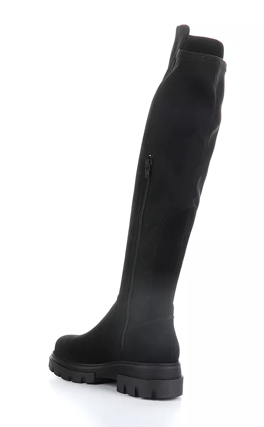 FIFTH Suede Black Elasticated Boots