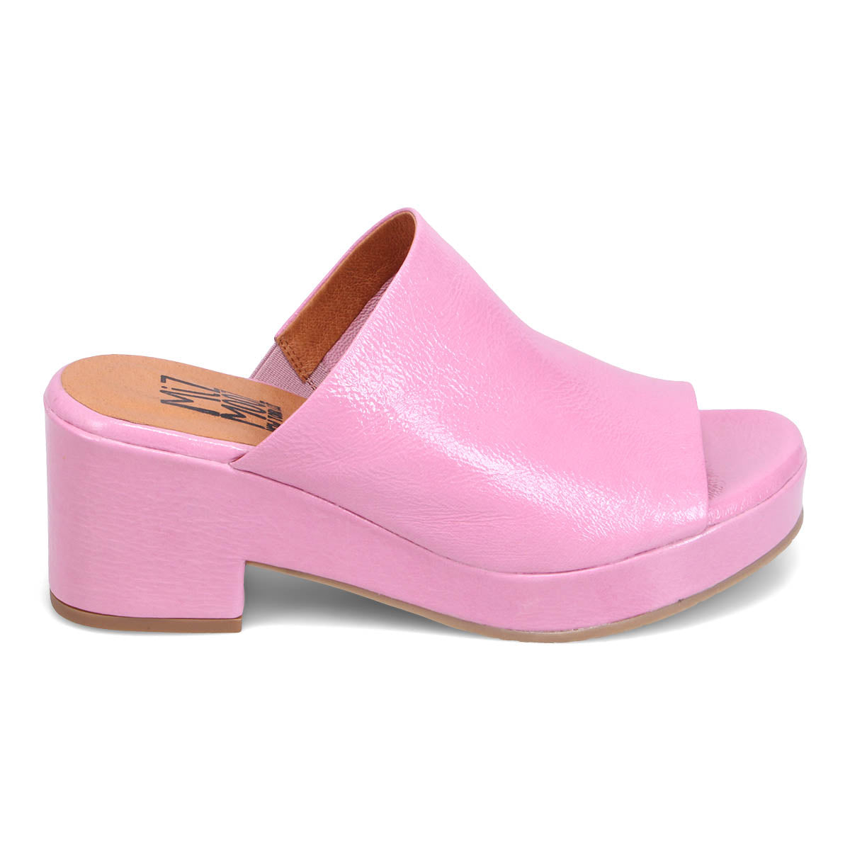 Gwen Patent Heeled Slide