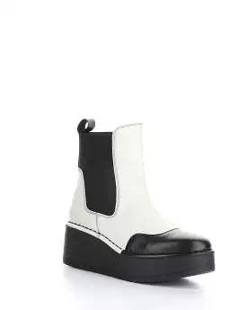 HARY256FLY 002 BLACK/OFF WHITE Elasticated Boots