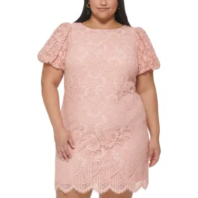 Jessica Howard Womens Plus Lace Mini Cocktail and Party Dress