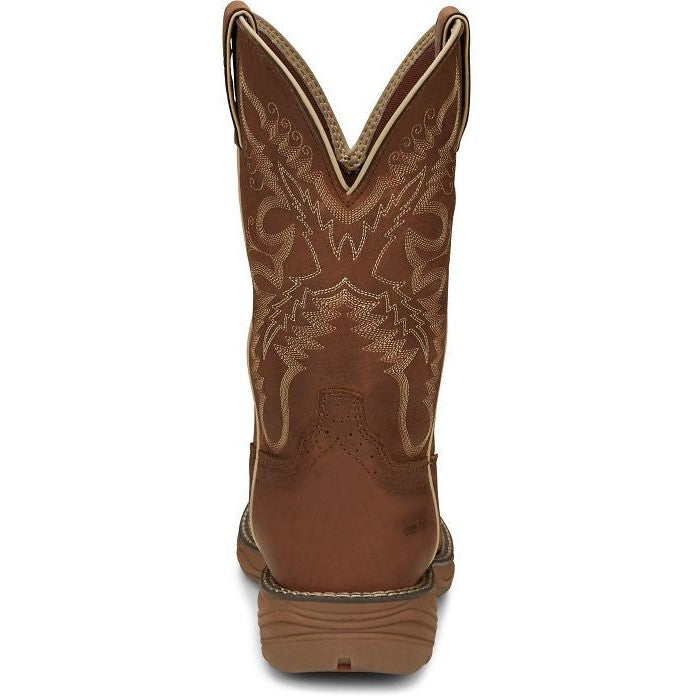 Justin Women's Rush 11 Nano CT WP Western Work Boot -Tan- SE4352