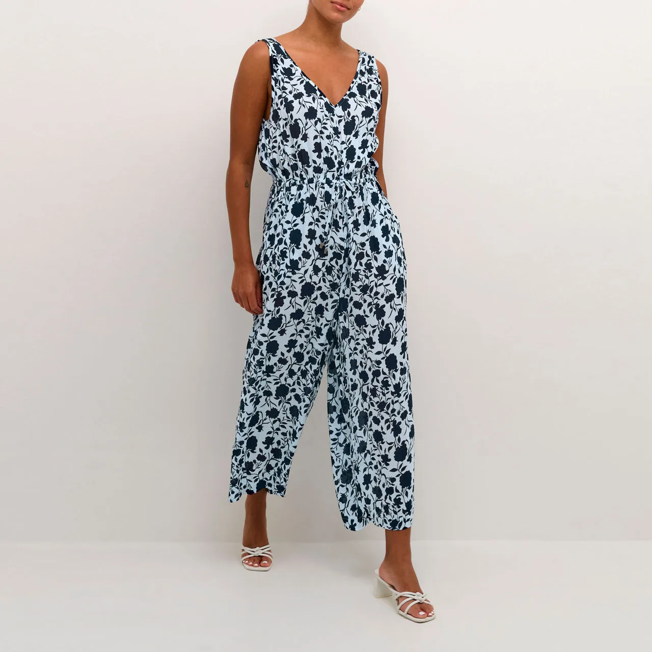 KAFFE ONLINE EXCLUSIVE Isolde Printed Jumpsuit - Blue