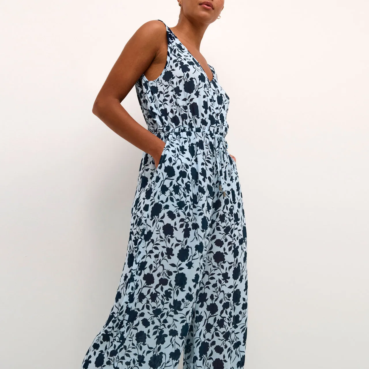 KAFFE ONLINE EXCLUSIVE Isolde Printed Jumpsuit - Blue