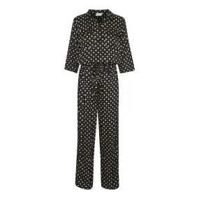 KAFFE ONLINE EXCLUSIVE Rutie Printed Jumpsuit - Black