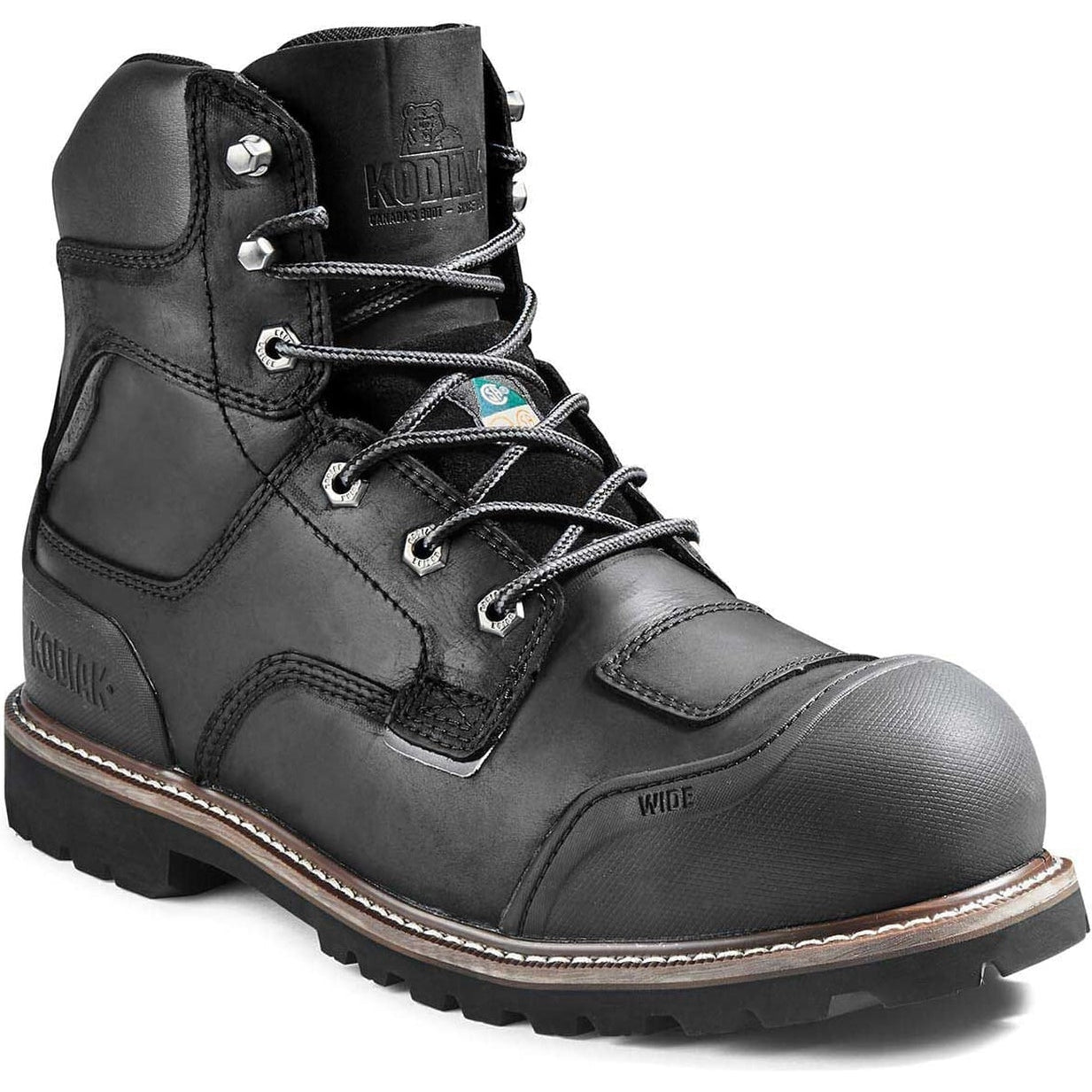 Kodiak Men's Generations Widebody 6 Comp Toe WP Work Boot -Black- 4TGBBK