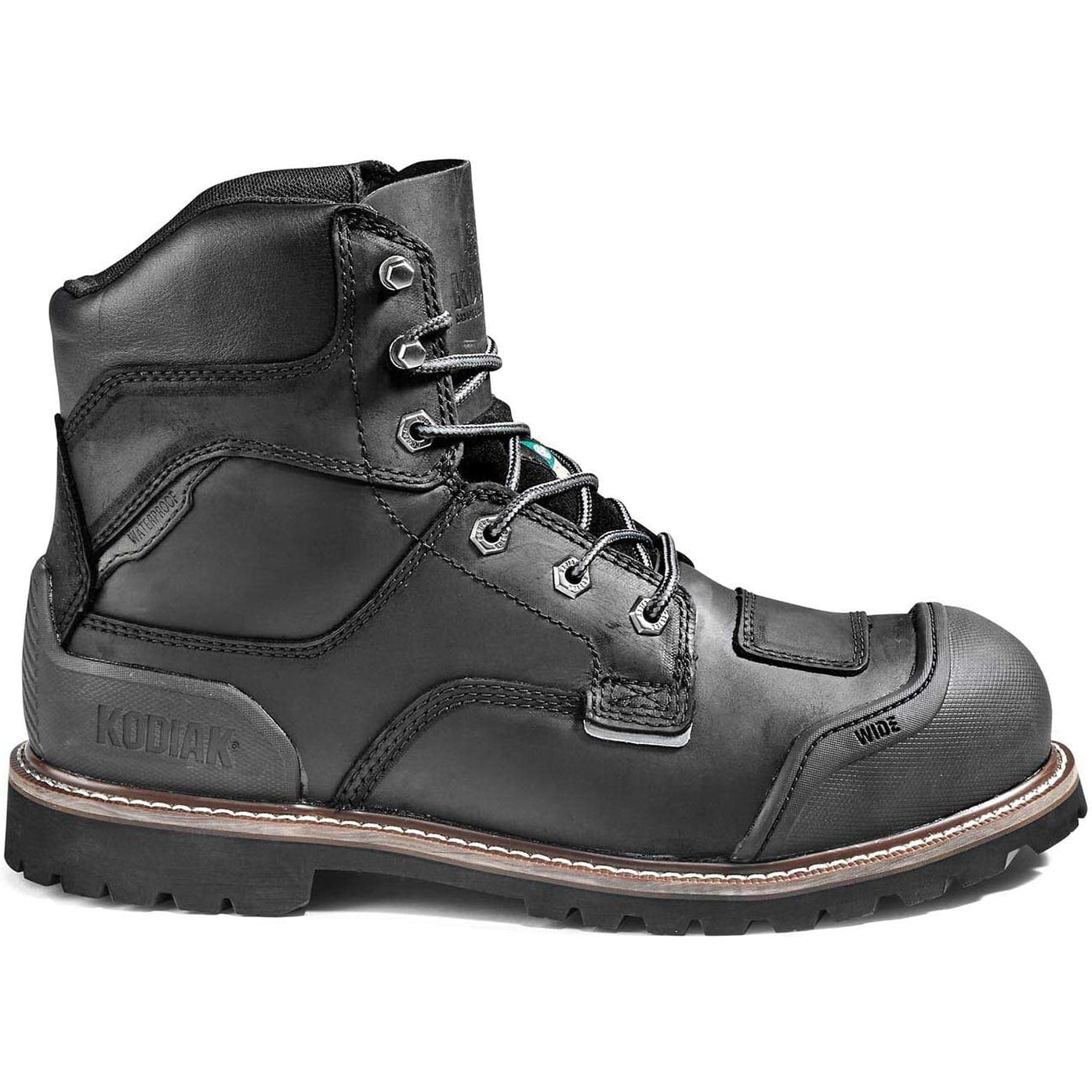 Kodiak Men's Generations Widebody 6 Comp Toe WP Work Boot -Black- 4TGBBK