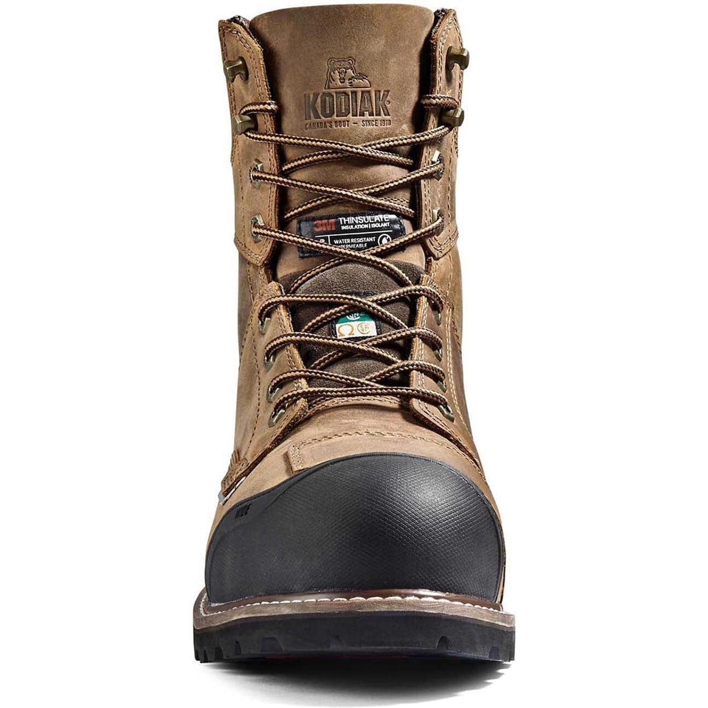 Kodiak Men's Generations Widebody 8 Comp Toe WP Work Boot -Brown- 4TGCBN