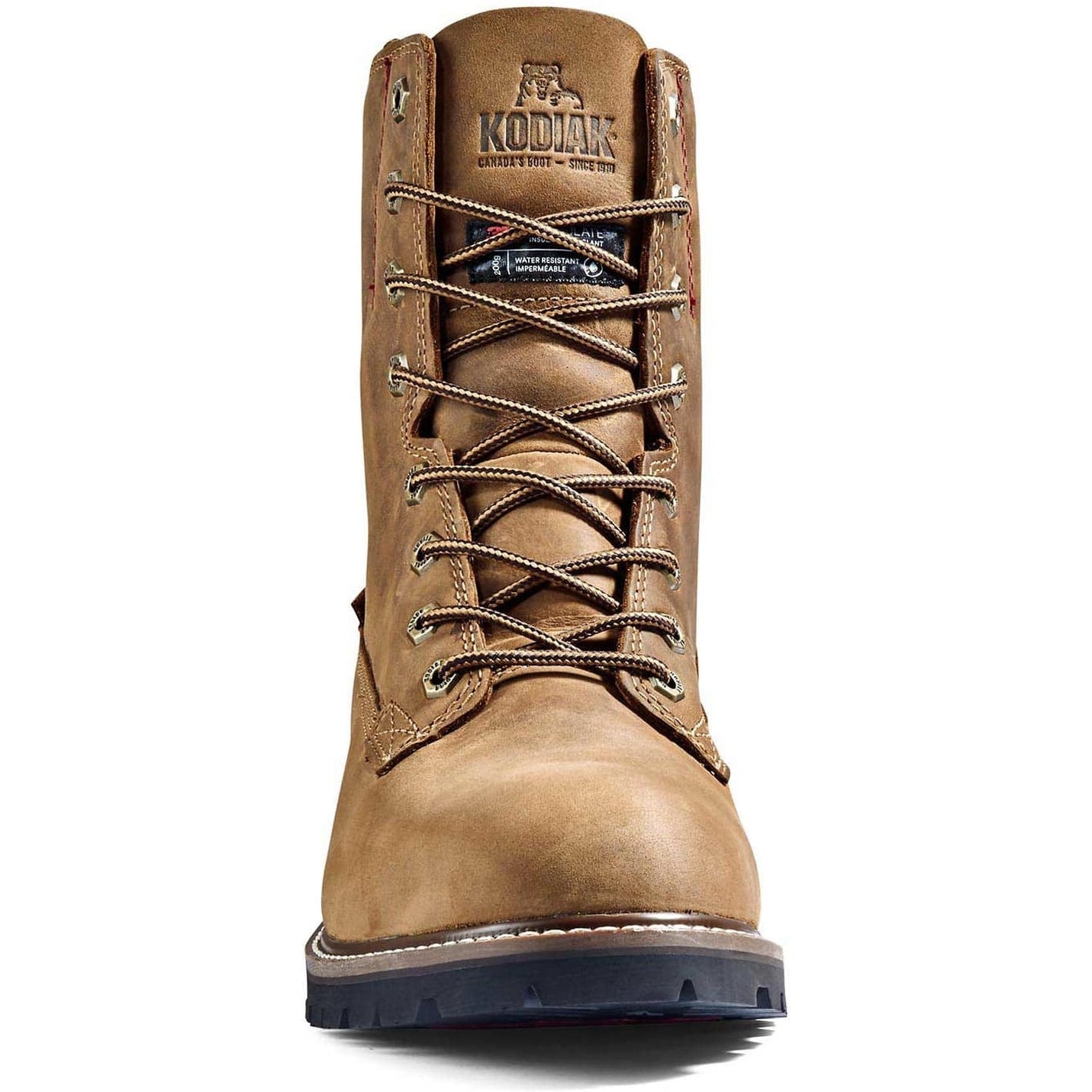 Kodiak Men's Mckinney 8 WP 200G Slip Resist Work Boot -Brown- 4TDRBN