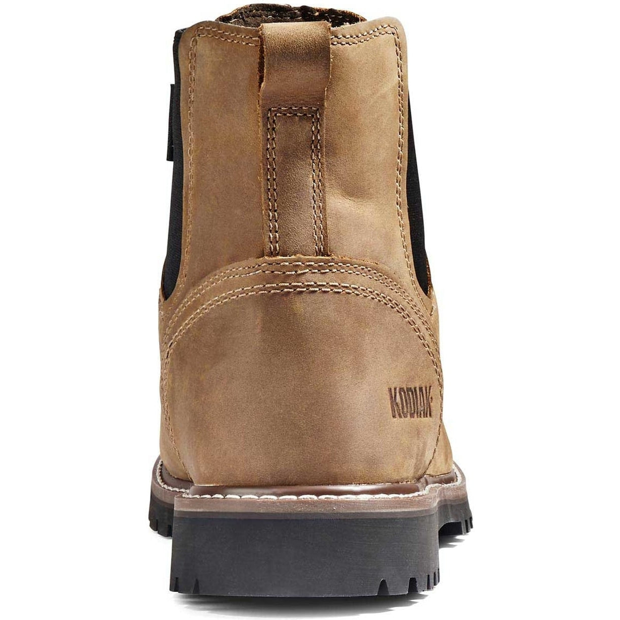 Kodiak Men's Mckinney Comp Toe WP Chelsea Safety Work Boot -Brown- K4TCBN