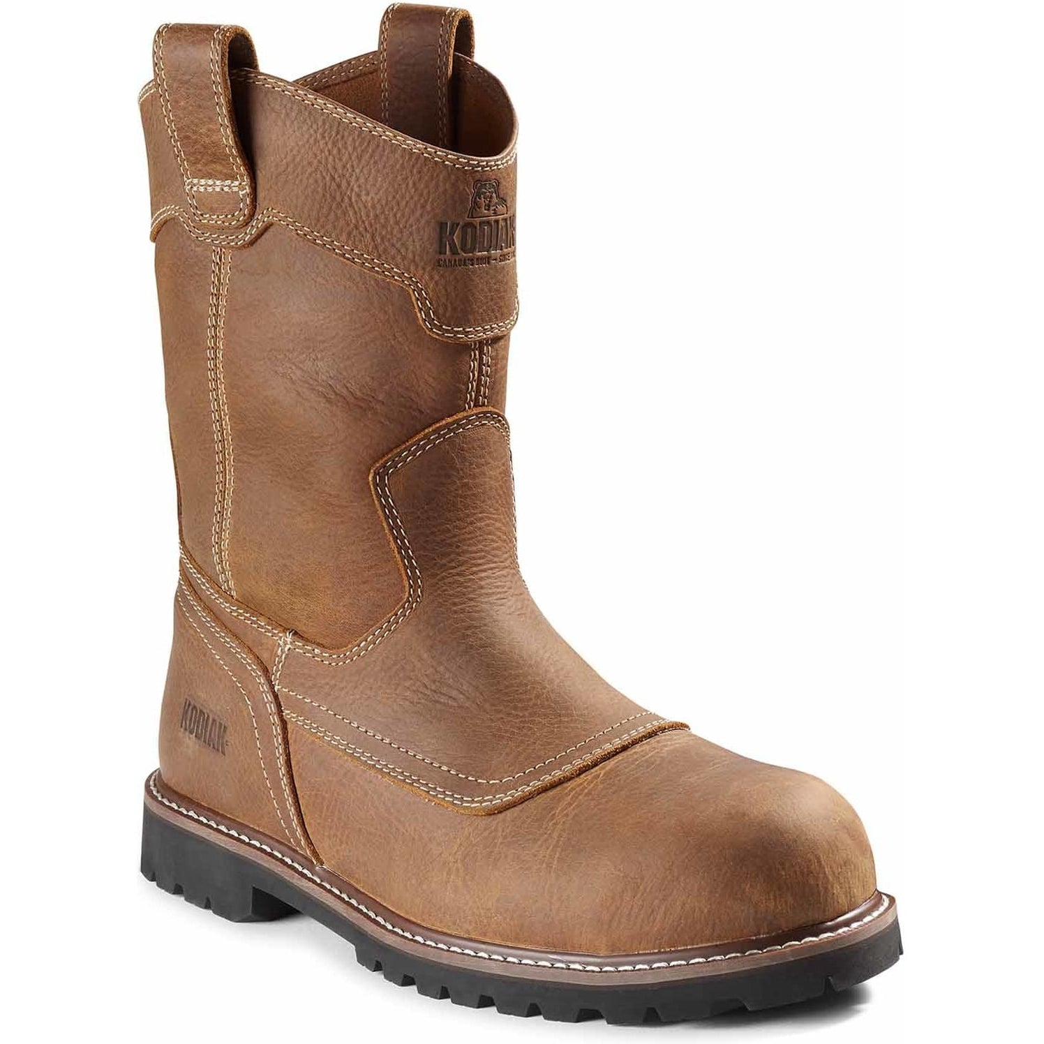 Kodiak Men's Mckinney Comp Toe WP Wellington Work Boot -Brown- 4THWWT