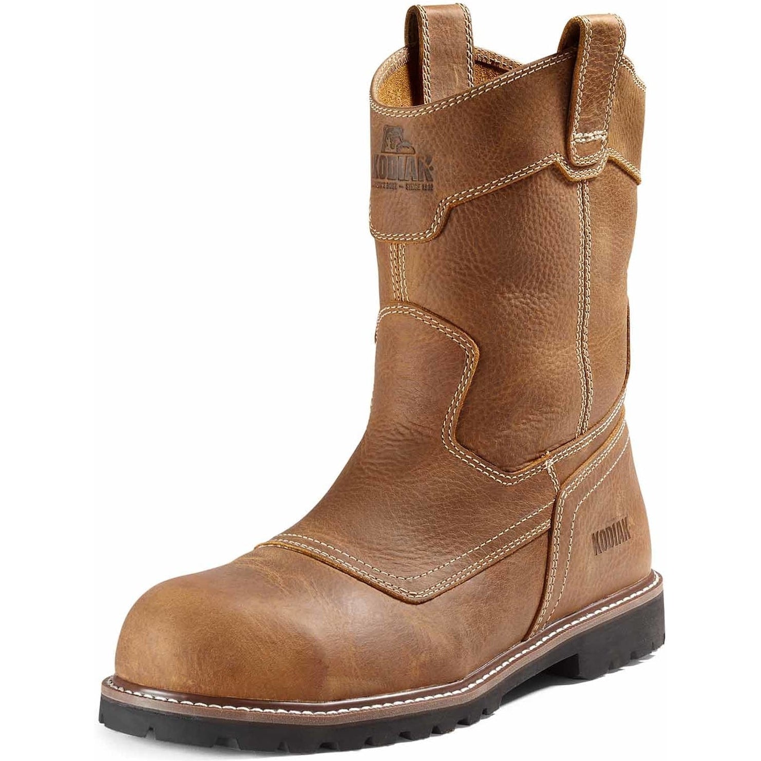 Kodiak Men's Mckinney Comp Toe WP Wellington Work Boot -Brown- 4THWWT