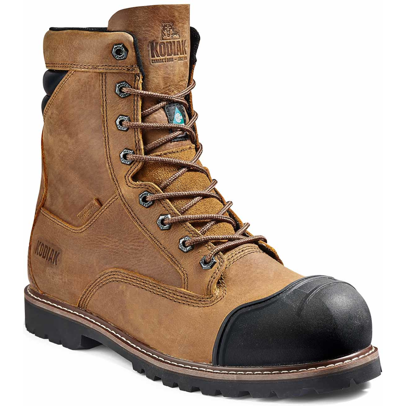 Kodiak Men's Mckinney M.U.T 8 Comp Toe WP Work Boot - Wheat - 4TEPWT