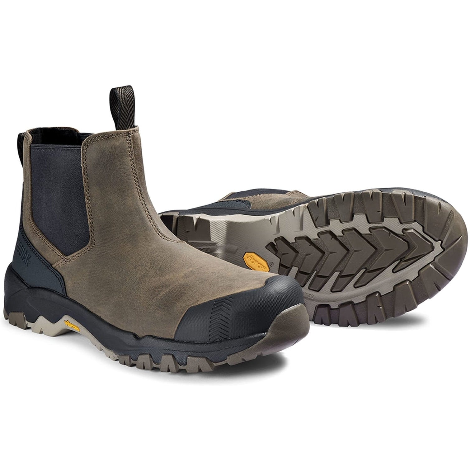 Kodiak Men's Quest Bound Comp Toe WP Chelsea Work Boot -Fossil- 4THNFS