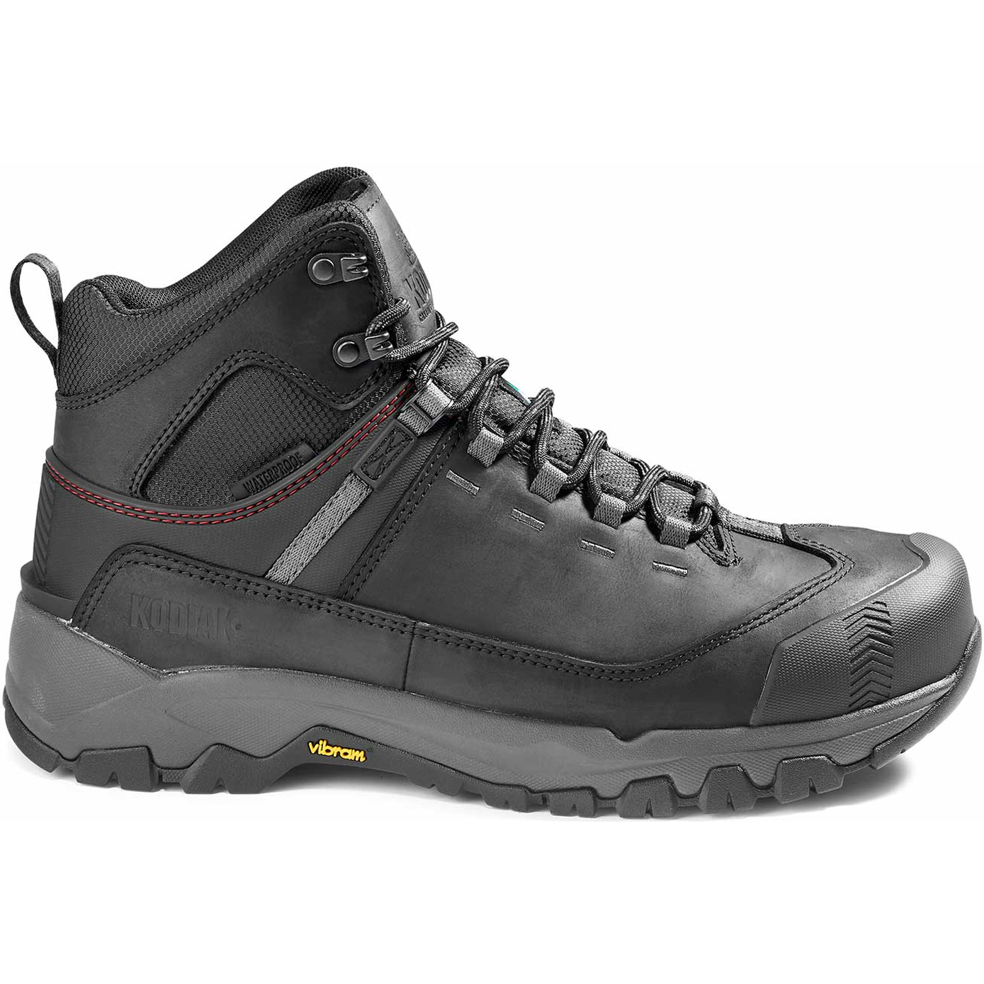 Kodiak Men's Quest Bound Comp Toe WP Hiker Work Boot -Black- 4TELBK