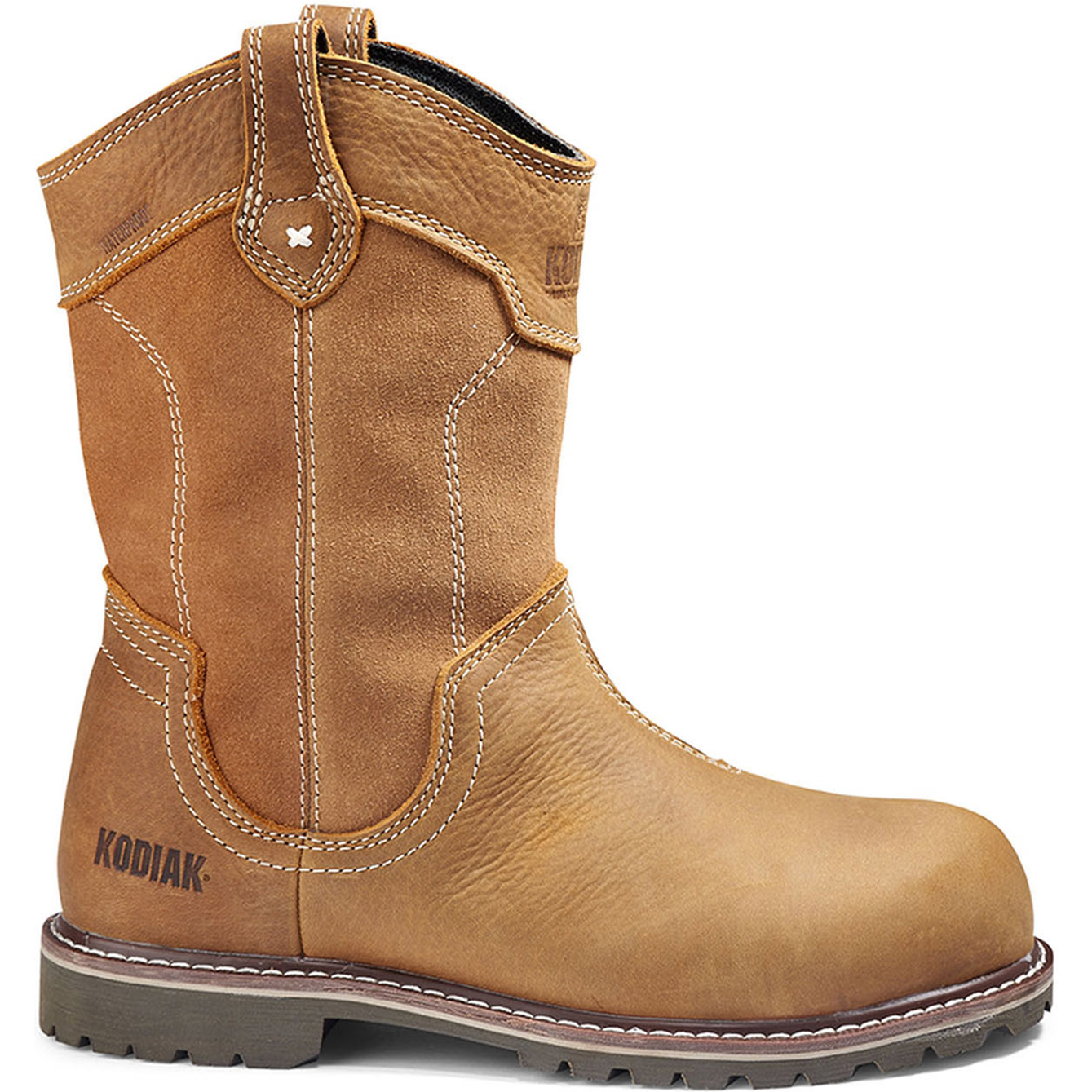 Kodiak Women's Bralorne Comp Toe WP Wellington Work Boot -Wheat- 8354WT