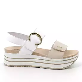 Ladies IGI & Co Sandals White/Cream Chunky Platform 5679166