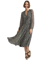 Macy's Tommy Hilfiger Women's Floral-Print A-Line Dress