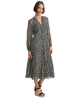 Macy's Tommy Hilfiger Women's Floral-Print A-Line Dress