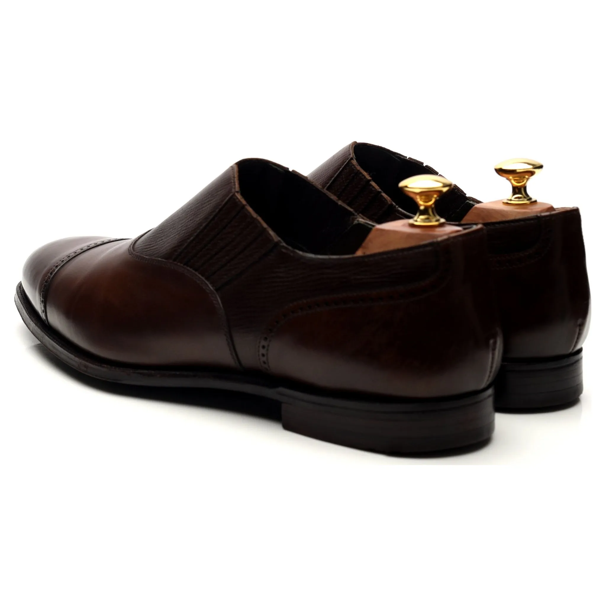 'Magee' Lazyman Dark Brown Leather Loafers UK 9.5 E