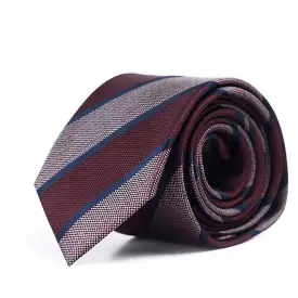 Maroon Striped Tie