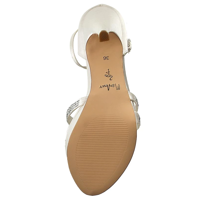 Membur Platform Ivory Sandal 07256