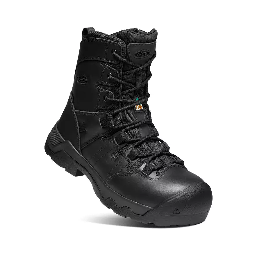 Men's CSA Oshawa+ 8 Side Zip Waterproof Boot (Carbon-Fiber Toe)  |  Black/Black