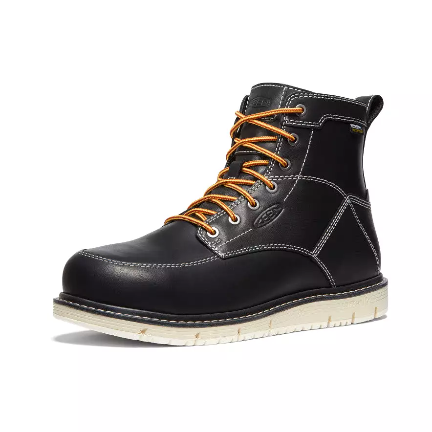 Men's CSA San Jose 6 Waterproof Boot (Aluminum Toe)  |  Black/Off White