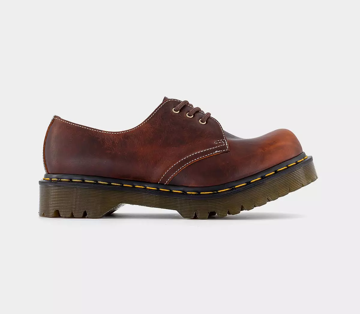 Mens Dr. Martens 1461 3 Eye Bump Toe Shoes Heritage Tan Phoenix