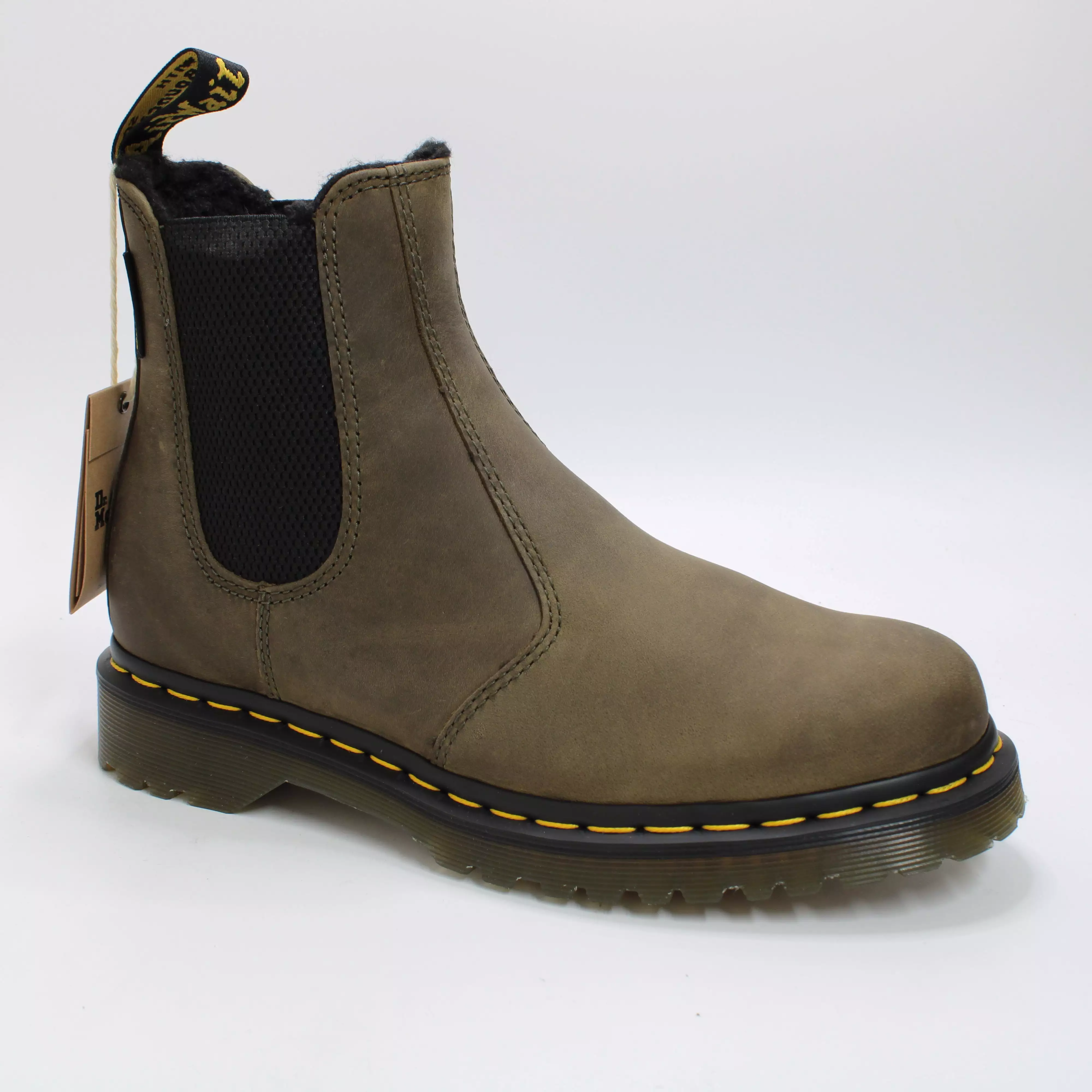 Mens Dr. Martens 2976 Chelsea Boots Olive