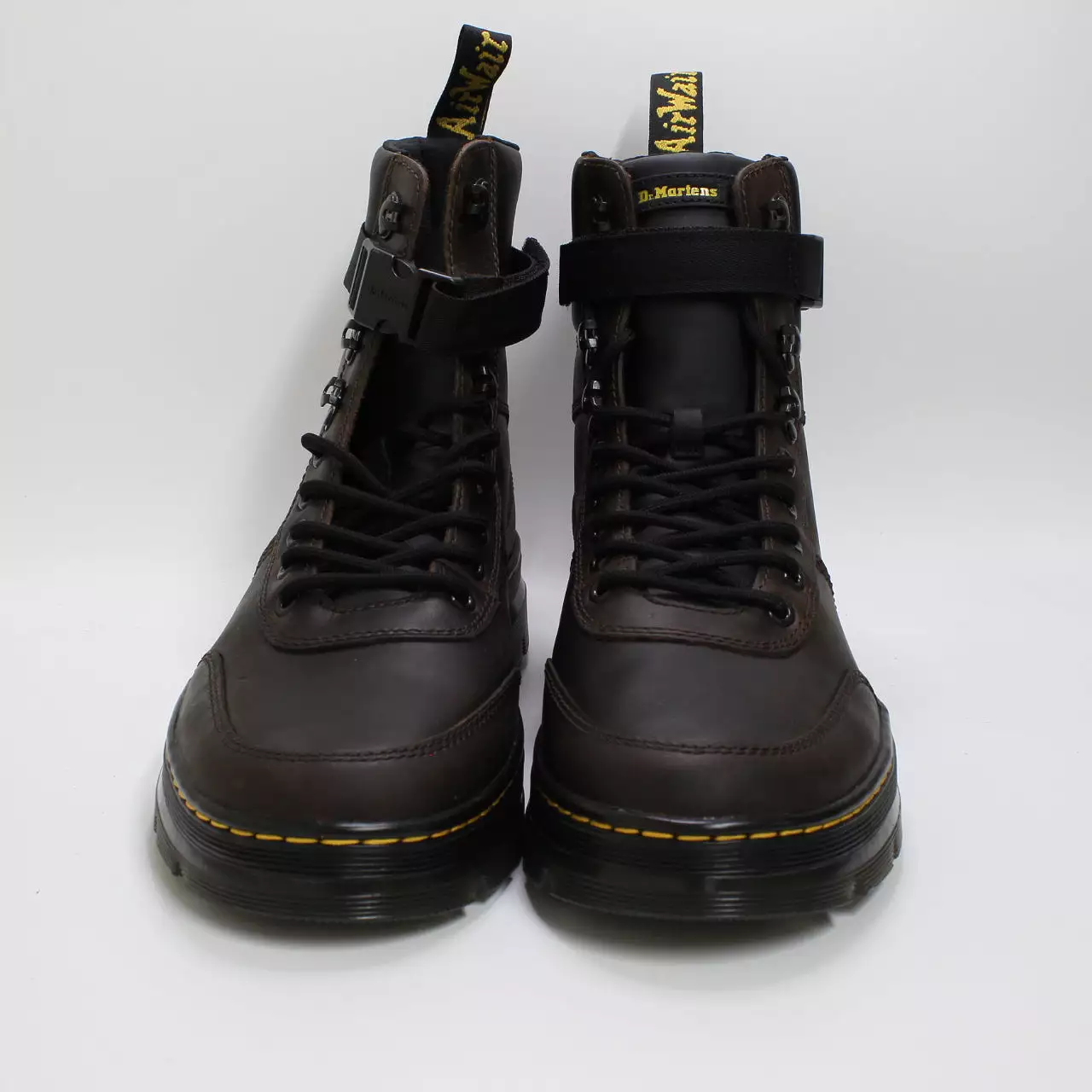 Mens Dr. Martens Combs Tech Boots Dark Brown Crazy Horse