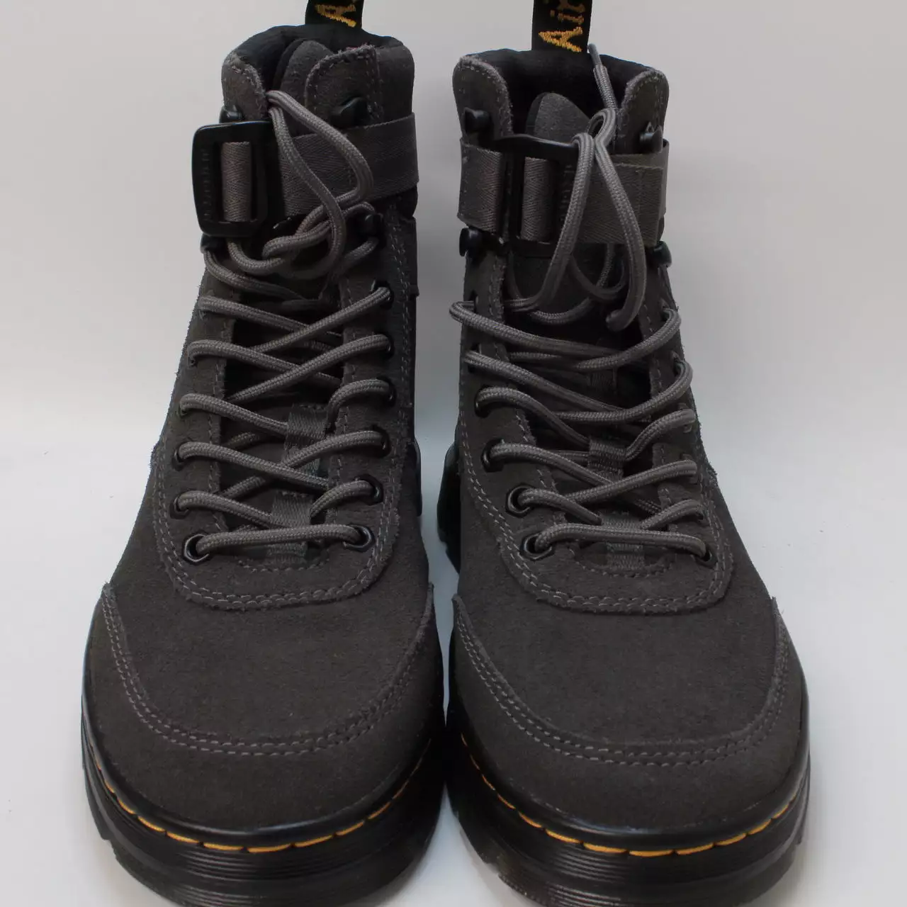 Mens Dr. Martens Combs Tech Boots Gunmetal Eh Suede