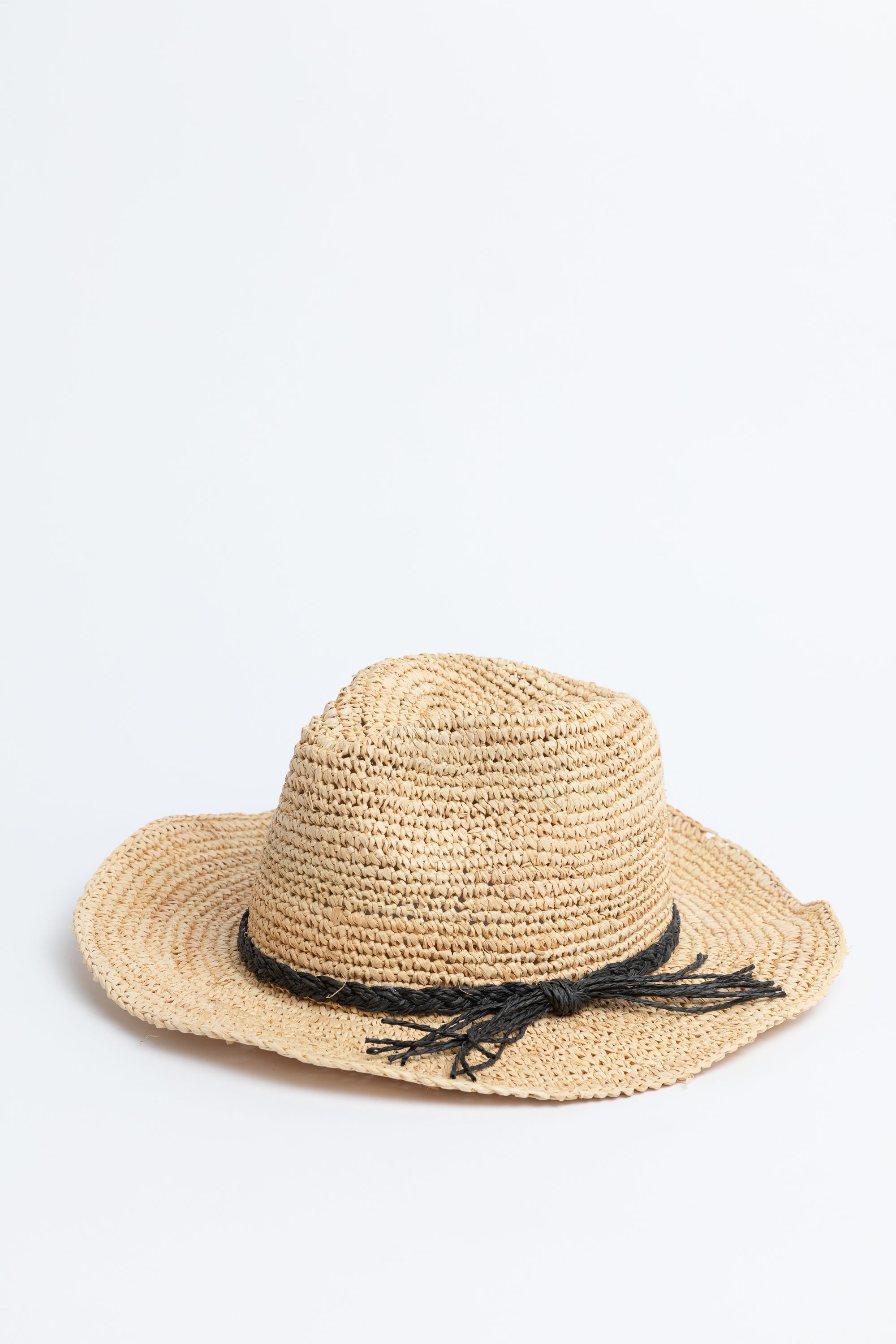 Mentana Woven Hat - Natural , Black or Tan