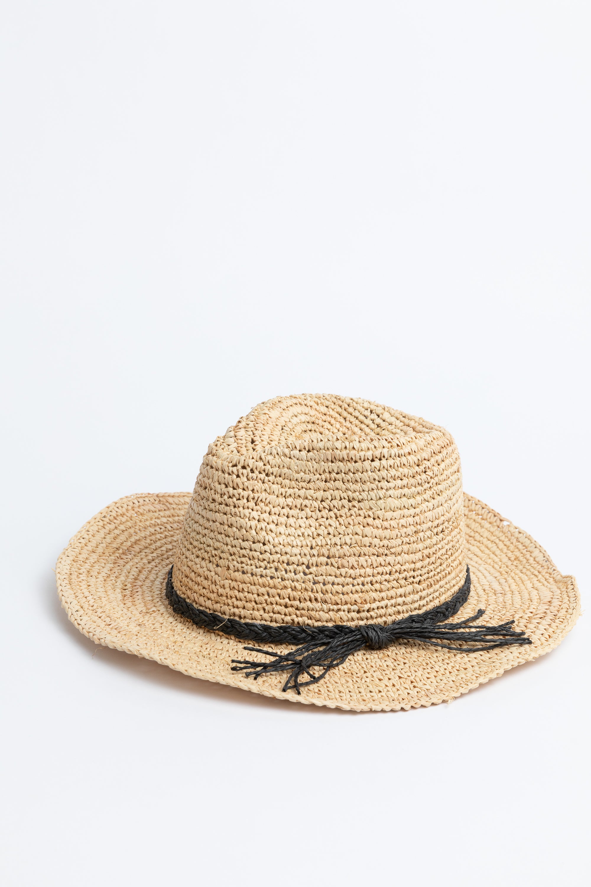 Mentana Woven Hat - Natural , Black or Tan