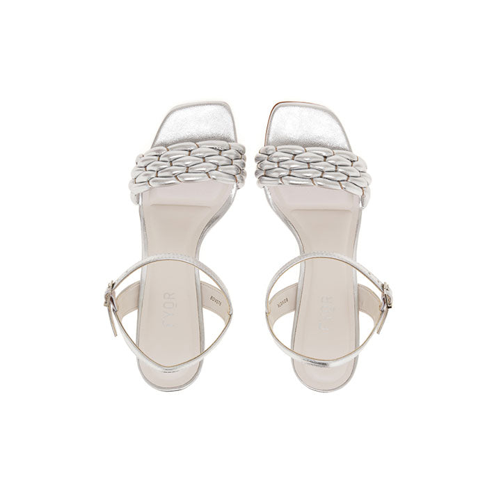 Metallic Braided Sandal BDV 076