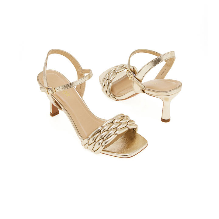 Metallic Braided Sandal BDV 076