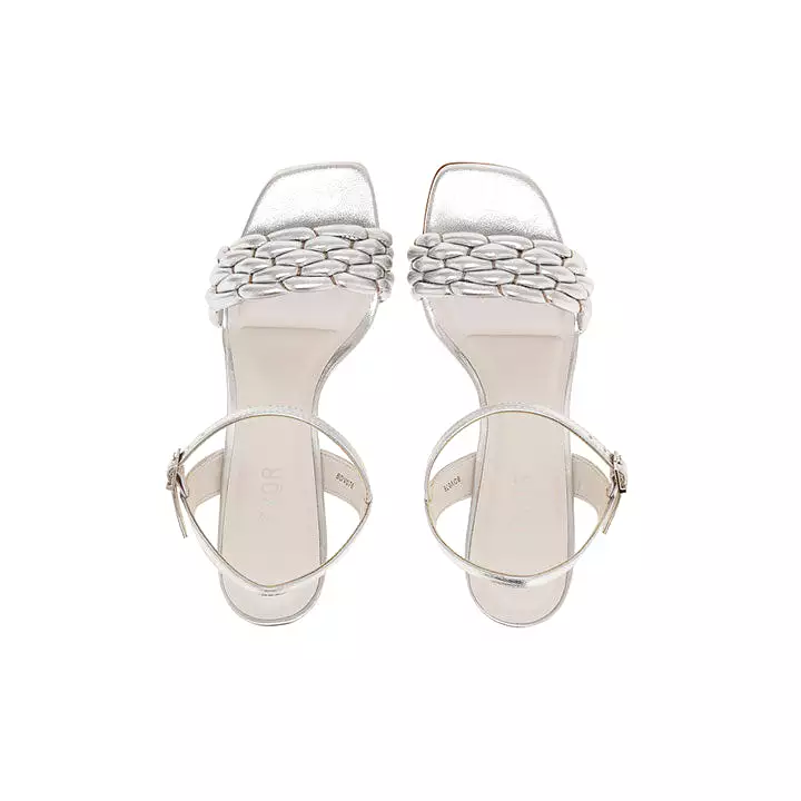 Metallic Braided Sandal BDV 076