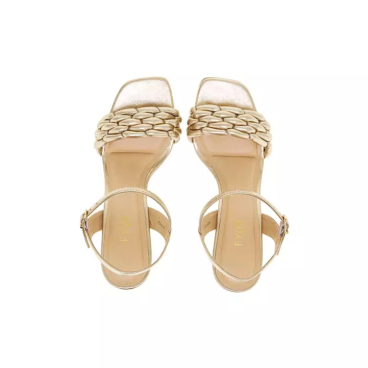 Metallic Braided Sandal BDV 076