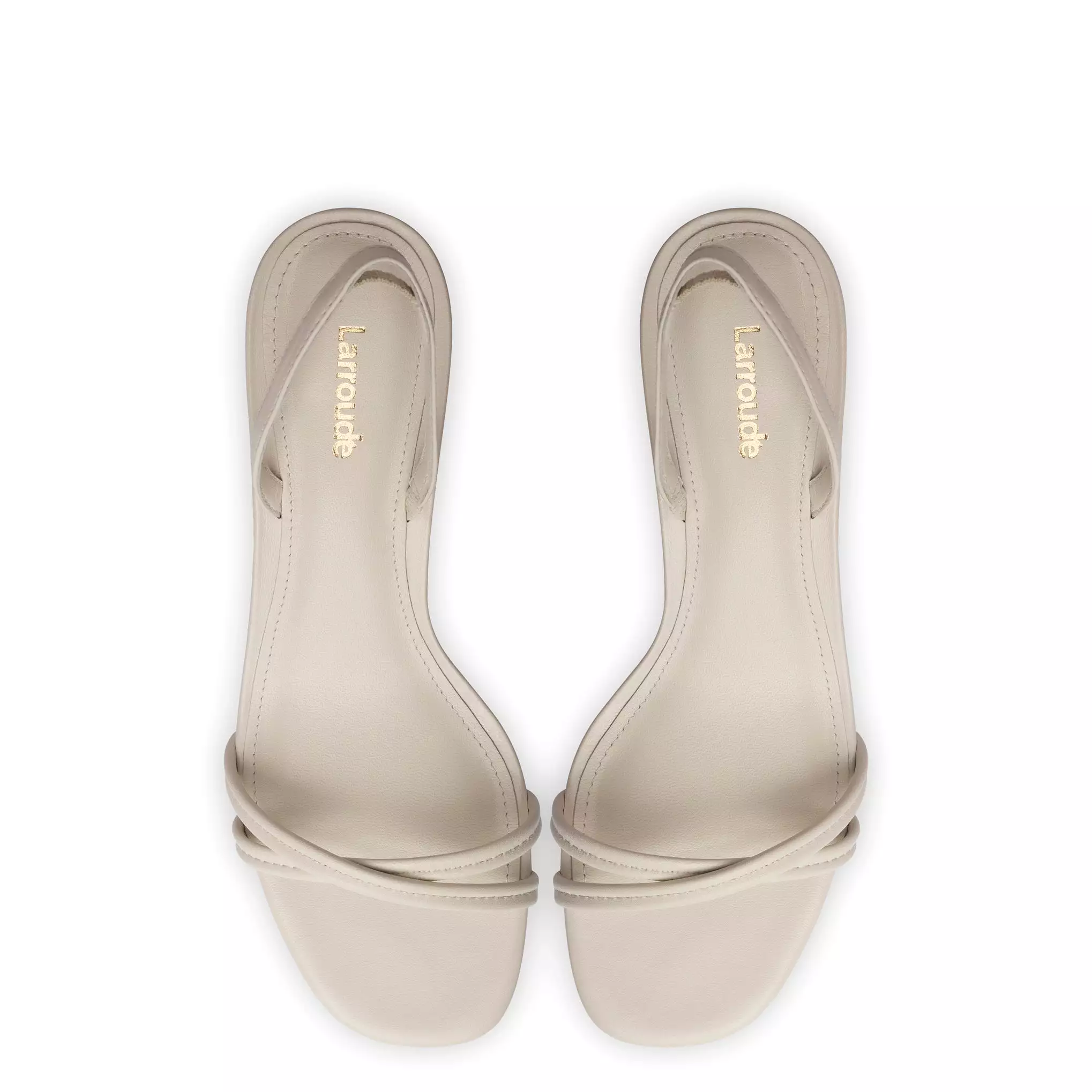 Mini Annie Sandal In Ivory Leather