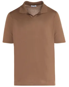 Moro Cotton Short Sleeve Johnny Collar Polo