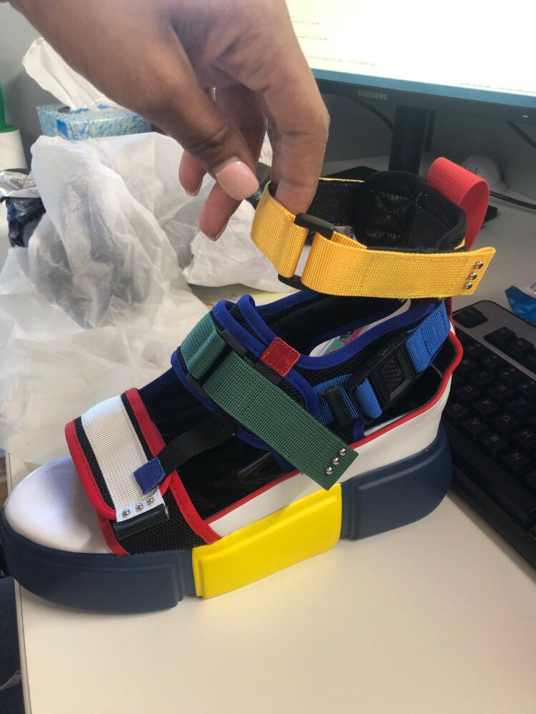 Multi Color High Sandals