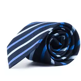 Navy Striped Tie