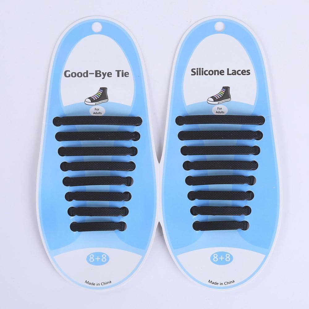 No Tie Shoelaces, Silicone Laces 16pcs/lot