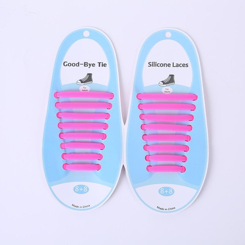 No Tie Shoelaces, Silicone Laces 16pcs/lot