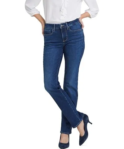 NYDJ Marilyn High Rise Straight Jeans in Jordan