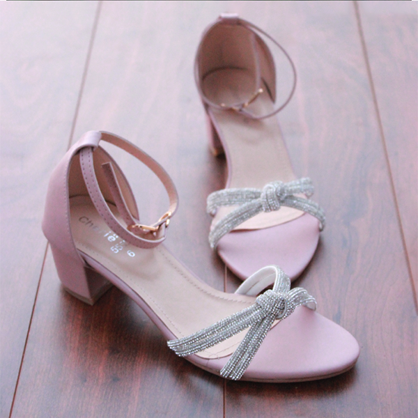 Pink Block Heel Sandal for women