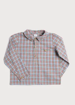 Polo Collar Long Sleeve Shirt in Multicolored (12mths-10yrs)