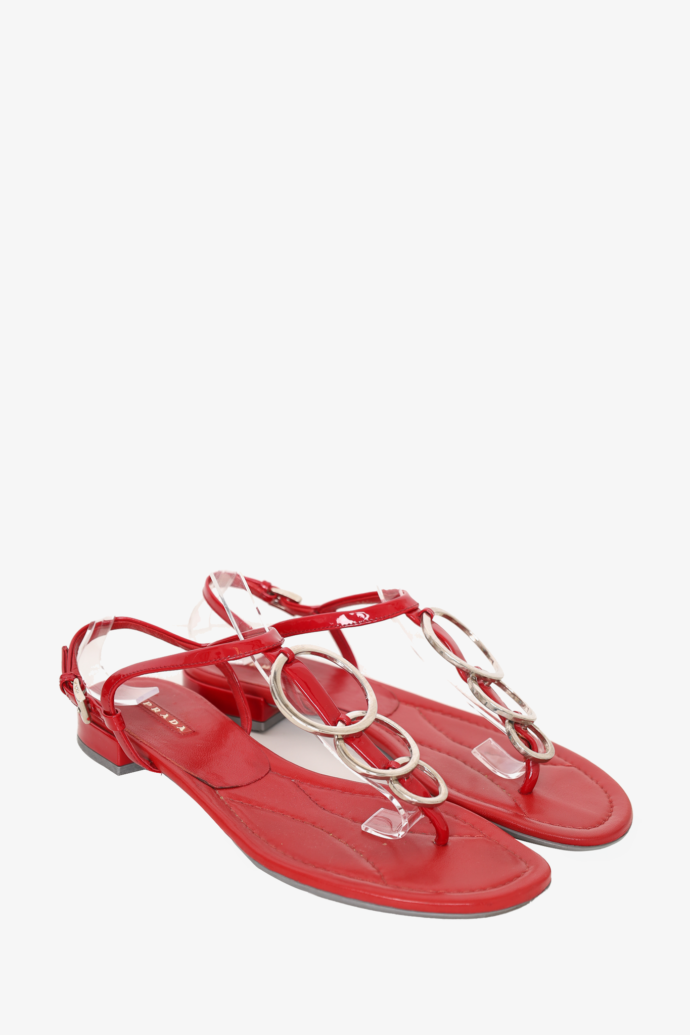 Prada Red Sandals Size 38.5