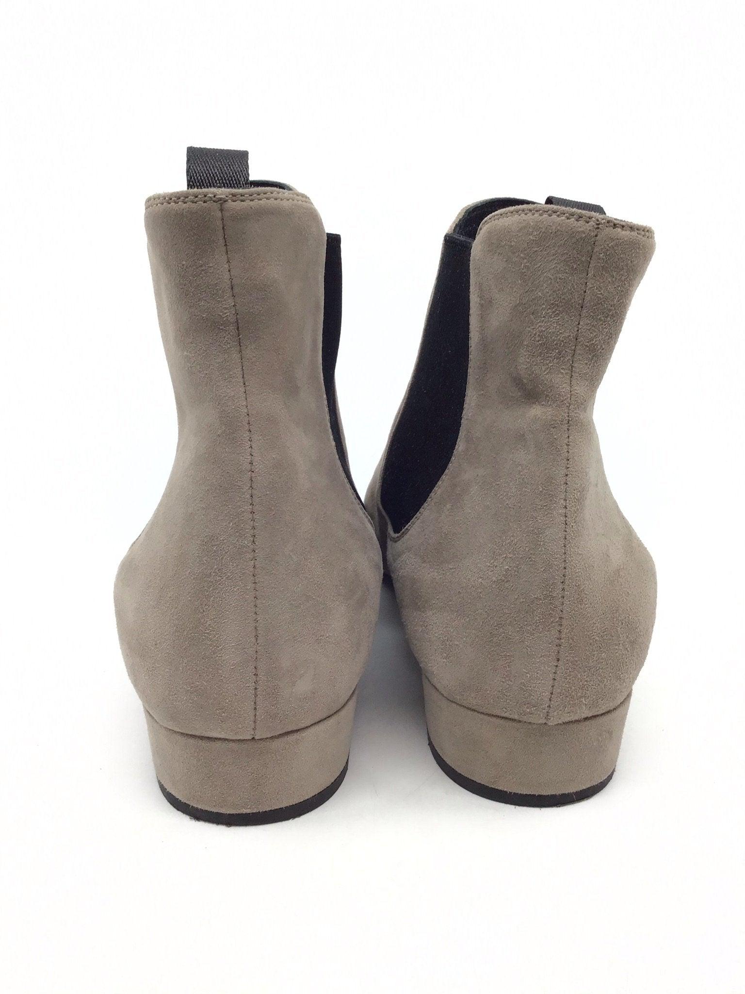 Prada Suede Round Toe Chelsea Ankle Bootie Size 11