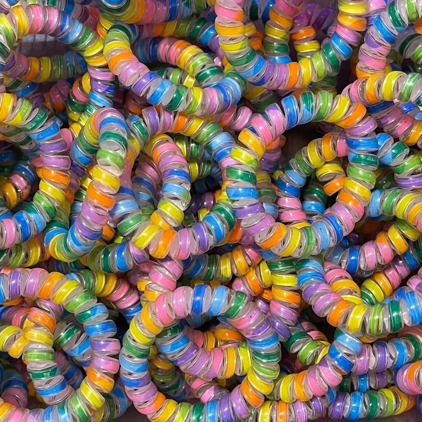 Rainbow Coil Hair Tie